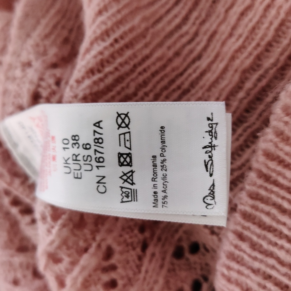 Open Knit With Ruffle Collar Sweater - Picture 6 of 9